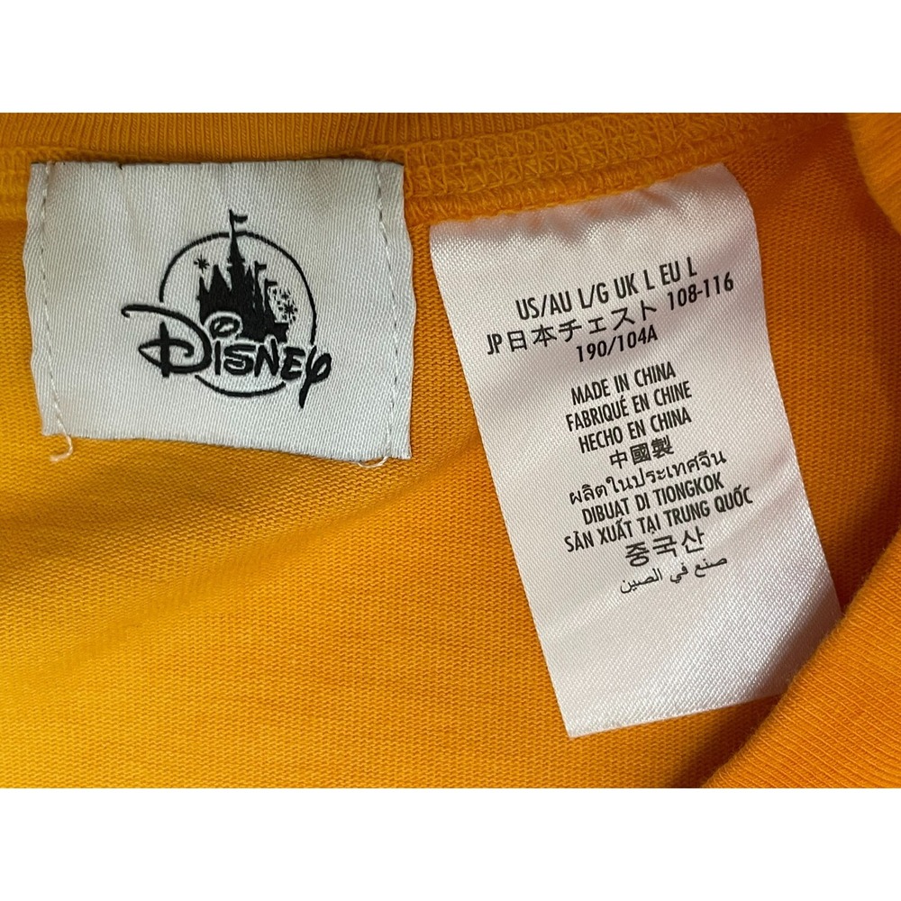 Disney‎ Men's L Orange Sweatshirt Cotton Walt Disney Lion King World Celebration - Picture 4 of 6